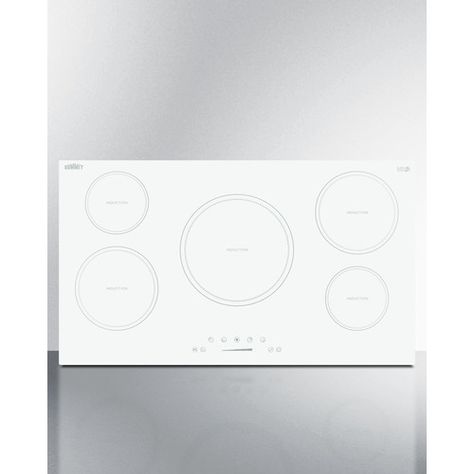 9300W 208-240V 36' wide 5-zone built-in induction cooktop in white glass White Induction Cooktop, Electric Cooktop Kitchen, White Cooktop, Induction Cooktop Kitchen, White Stove, Cook Top Stove, Sweat Equity, Induction Heating, Glass Cooktop