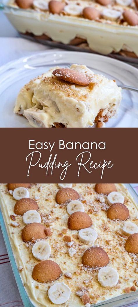 Easy Banana Pudding Recipe - Yummy and fully Easy Banana Pudding Recipe, Easy Banana Pudding, Banana Pudding Recipe, Banana Slices, Ripe Bananas, Vanilla Wafers, Pudding Recipe, Vanilla Pudding, Banana Pudding