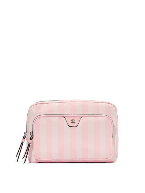 Buy Travel Makeup Pouch - Order Cosmetic Cases online 5000008805 - Victoria's Secret Victoria’s Secret Makeup Bag, Victoria Secret Pouch, Victorias Secret Makeup Bag, Victoria Secret Travel Bag, Vs Makeup Bag, Coquette Wishlist Ideas, Mini Travel Essentials, Shopping Vision Board, It Girl Wishlist