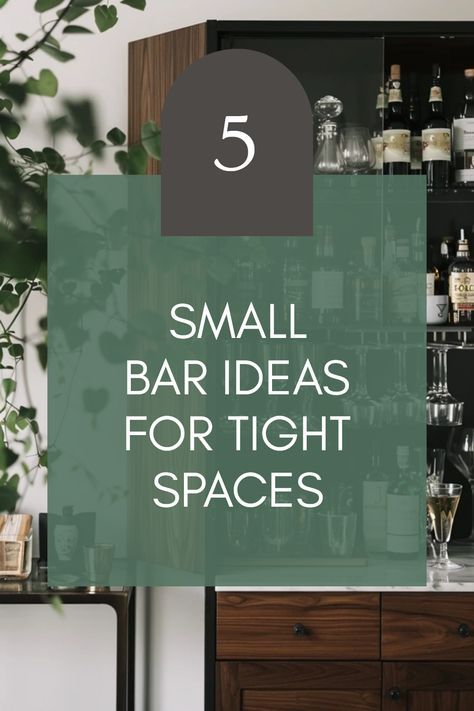 Create a stylish home bar in small spaces with these 5 tips for maximizing your tight corners. From choosing slim furniture to organizing your drink essentials, you can design a chic area perfect for entertaining. Learn how to effectively use shelving and decorative elements to enhance your ambiance. Convert awkward nooks into functional and inviting spots without overwhelming your home. Transform your limited area into a comfy haven where friends and family can gather with ease. Small Bar Dining Room, Small Bar Area In Dining Room, Mini Bar Area In Home, Corner Bar Ideas For Home Small Spaces, Bar Ideas For Small Spaces, Small Bar Decor, Wine And Coffee Bar Ideas Small Spaces, Modern Mini Bar Designs For Home, Small Wall Bar Ideas For Home