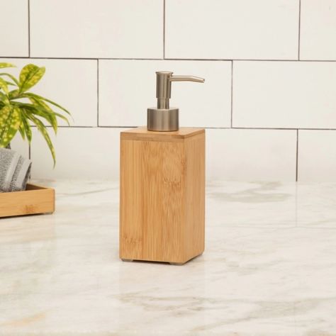 Ceramic Kitchen Sink, Ceramic Kitchen Sinks, Soap Pump Dispenser, Bamboo Design, Organic Cosmetics, Soap Pump, Ceramic Kitchen, Bath Oils, Wood Case