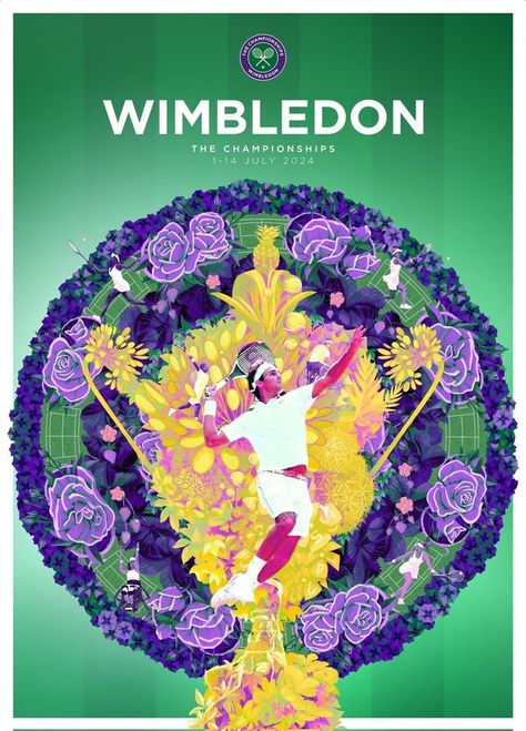 Wimbledon Poster, Tennis Wimbledon, Tennis Events, Wimbledon Village, Tennis Lifestyle, Media Event, Wimbledon Tennis, New Year Pictures, Tennis Tournament