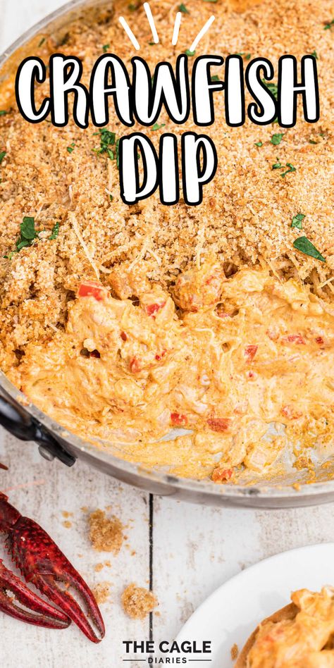 Hot Crawfish Dip, Crawfish Appetizer Recipes, Crawfish Cheese Dip, Crawfish Meat Recipes, Crawfish Tail Recipes, Crawfish Dip Recipes, Crawfish Tail Meat Recipes, Crawfish Meals, Hot Crawfish Dip Recipe