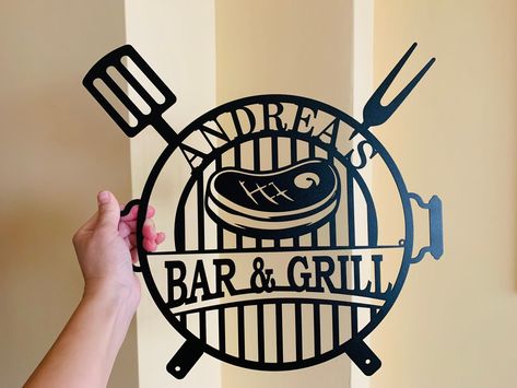 Bar And Grill Sign, Wedding Favours Bottles, Cheeseboard Gift, Grill Sign, Wedding Bottle Opener Favors, Wedding Glassware, Beer Glassware, Outdoor Kitchen Decor, Bar And Grill