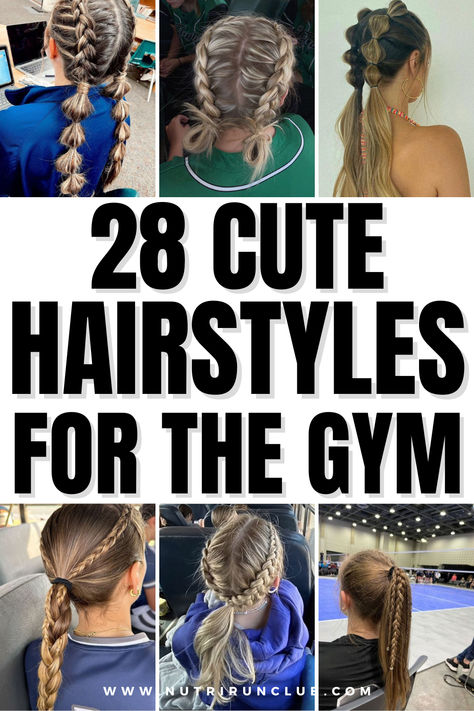 Are you tired of going to the gym for a workout and not knowing what to do with your hair? I feel you! Usually, I just throw my hair in a messy ponytail and call it a day, but in this post, we will round up the easiest hairstyles to look good and feel great during your workout. You will never be caught having a bad hair day again... Read more: gym hairstyles, hairstyles for the gym, cute gym hairstyles, gym hairstyles for long hair, easy gym hairstyles. Workout Braids Gym Hairstyles, Field Day Hair, Hair Workout Styles, Sporty Hairstyles For Long Hair, Workout Hairstyles For Medium Hair, Gym Hairstyles For Medium Hair, Cute Workout Hairstyles, Cute Gym Hairstyles, Workout Hairstyles For Long Hair