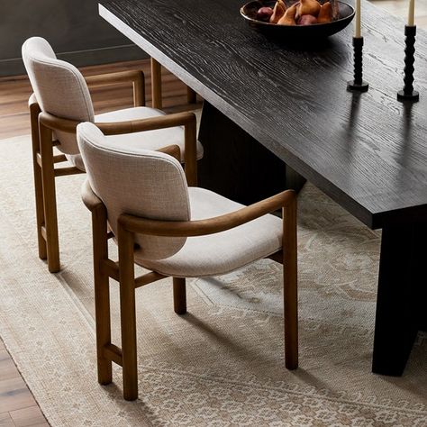 Dining Room | MADEIRA DINING CHAIR | 229549-001 Wooden Dining Chairs, Four Hands, Elegant Dining, Modern Dining Chairs, Interior Design Trends, Dining Chair Set, Dining Room Table, Furniture Sale, Chair Design