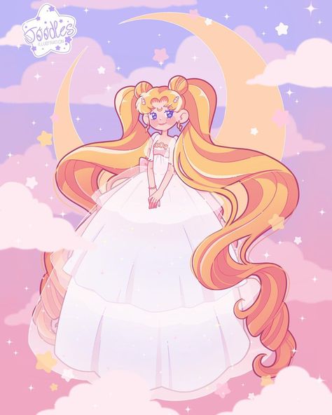 🌸DTIYS ONGOING🌸 on Instagram: “✨🌙Sailor Moon🌙✨ Some Sailor Moon Princess Serenity art to end off the year! I made a few changes to her dress for fun, let me know what…” Moon Poster Aesthetic, Sailor Moon Poster, Sailor Moon Princess Serenity, Serenity Art, Princesa Serenity, Sailor Moon Fashion, Sailor Moon S, Arte Sailor Moon, Sailor Moon Aesthetic