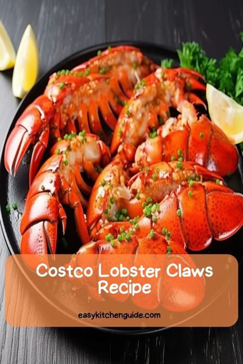 Crab Claws Recipe How To Cook, Lobster Claws How To Cook, Lobster Claws Recipe, Lobster Claw, Lobster Claw Recipe, Crab Claw Recipes, Frozen Lobster, Kitchen Guide, Yummy Seafood