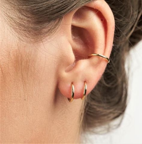 Little Hoop Earrings Gold, Tiny Hoops Earrings, Simple Peircings Earring, Mini Silver Hoop Earrings, Small Hoop Earrings Silver, Small Hoops Earrings, Gold Small Hoop Earrings, Tiny Gold Hoop Earrings, Little Hoop Earrings