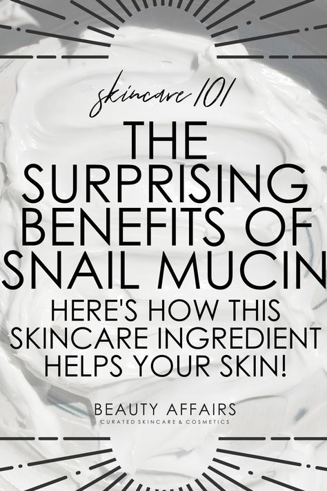 Have you tried this K Beauty Skincare ingredient? The benefits of snail mucin skincare products are many: clearer skin, softer skin, and less irritated skin. Snail mucin helps to hydrate skin, making it a perfect skincare ingredient for dry skin. Here's our skincare ingredient guide to snail mucin! Read about more great #skincaretips at Beauty Affairs Australia. Snail Mucin Benefits, Beauty Affairs, Snail Mucin Skincare, Snail Cream, Best Skincare Routine, Ingredients To Avoid, Snail Mucin, Skincare Advice, Skin Care Quiz