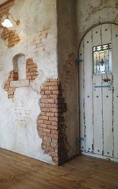 Brick Wall Ideas, Fake Brick, Room Decor Tips, Living Room Decor Tips, Old Brick Wall, Faux Brick Walls, Faux Brick, Exposed Brick Walls, Brick And Stone