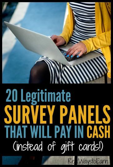 Would you rather receive cash instead of gift cards for taking paid surveys online? If so, this list will help. There are 20 legitimate panels here, ALL of which will pay you in either Paypal cash or a mailed check for the time you spend answering surveys. via @RealWaystoEarn Take Surveys For Money, Online Surveys For Money, Survey Sites That Pay, Surveys For Money, Online Surveys That Pay, Making Money On Youtube, Teen Money, Make Money Writing, Paypal Cash