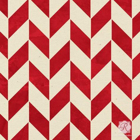 Christmas Dinner Party Decorations, Herringbone Stencil, Painted Guitar, Diy Christmas Candy, Guitar Aesthetic, Furniture Stencils, Candy Cane Crafts, Diy Christmas Party, Stencil Wall Art