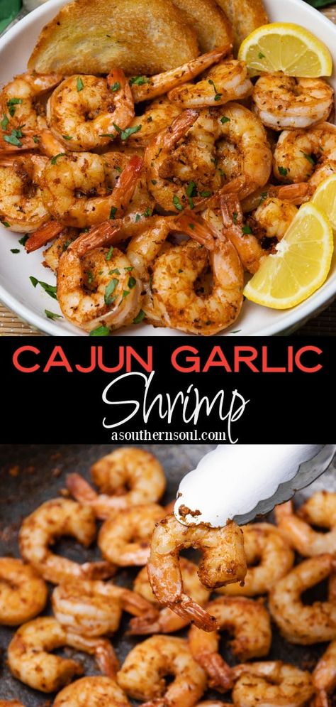 Cajun Garlic Shrimp Recipe Dinner With Pasta, Easy Broccoli Casserole, Cajun Shrimp Recipes, A Southern Soul, Delicious Seafood Recipes, Shrimp Recipes For Dinner, Butter Shrimp, Shellfish Recipes, Supper Ideas