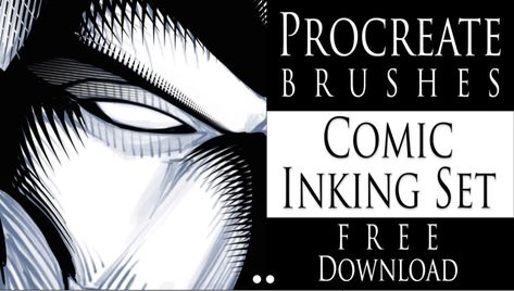 18 Free Ink Brushes for Procreate in 2024 Shading Procreate, Comic Inking, Digital Art For Beginners, Photoshop Brushes Painting, Make Brushes, Brush Icon, Texture Brushes Procreate, Clip Studio Paint Brushes, Sketching Procreate