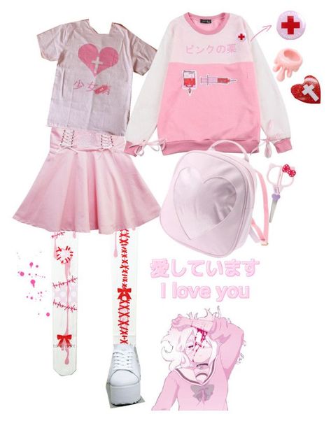 Yami Kawaii Outfit, Menhera Fashion, Menhera Kei, Outfits Pastel, Yami Kawaii, Pastel Fashion, Kawaii Fashion Outfits, J Fashion, Alternative Outfits