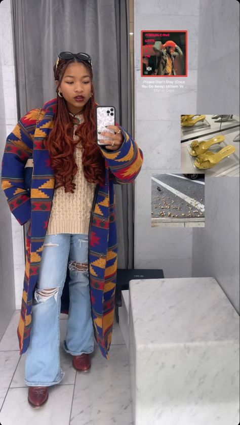 Cool Leray Braids, Laya Deleon Hayes Outfits, Coi Leary Long Braids, French Curls, Curl Braids, Pretty Clothing, French Curl, Velvet Boots, Hair Aesthetic