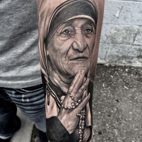 Religious Tattoo, Religious Tattoos, Mother Teresa, Tattoos