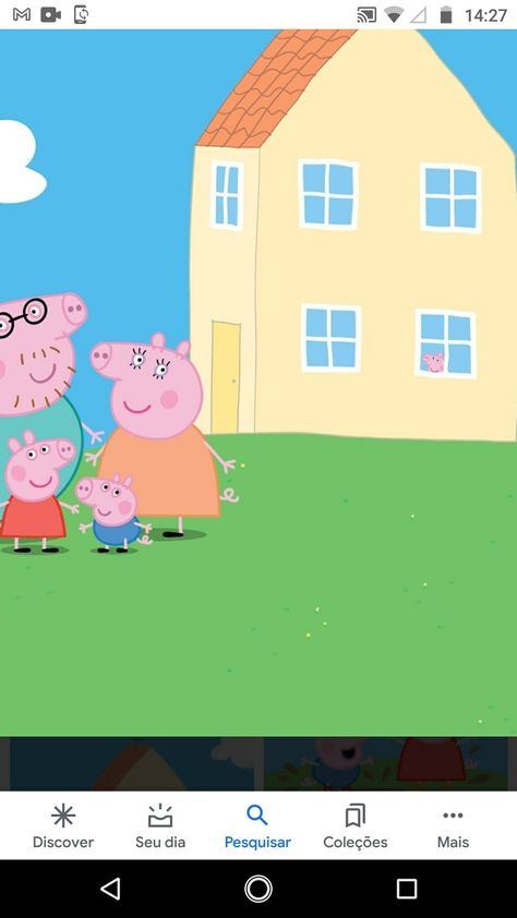 Peppa Pig House Wallpaper, Peppa Pig Background, Pig Background, Peppa Pig Pictures, Peppa Pig Imagenes, Peppa Pig House, Home Alone Christmas, Pig Pictures, Pig Family