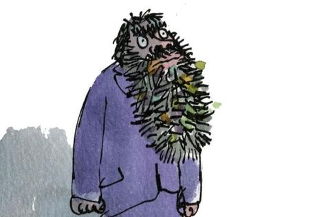 Roald Dahl's "The Twits". Mr. Twit, drawing by Quentin Blake. Roald Dahl The Twits, Roald Dahl Characters, The Twits, Quentin Blake, Brain Dead, Roald Dahl, Story Inspiration, Writing Inspiration, Literacy