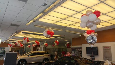 Autonation Nissan of Brandon called for a last minute event where they wanted decor for their showroom. They ended up getting 12 balloon topiaries and an inverted column with a ... The post Brandon Nissan Car Dealership Balloon Decor first appeared on YTEevents. Car Dealership Decor, Brandon Call, Balloon Topiary, Corkboard Ideas Decor, Nissan Car, Car Dealerships, Nissan Cars, Topiaries, Balloon Decor