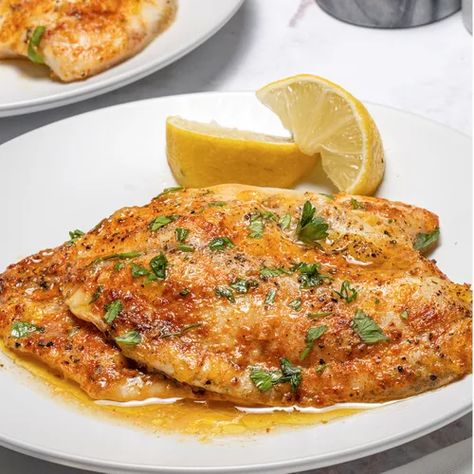 Baked Lemon-Pepper Tilapia Recipe Baked Lemon Pepper Tilapia, Lemon Pepper Fish Baked, Lemon Pepper Tilapia, Lemon Tilapia, Baked Tilapia Recipes, Tilapia Recipe, Baked Tilapia, Tilapia Recipes, Lemon Pepper