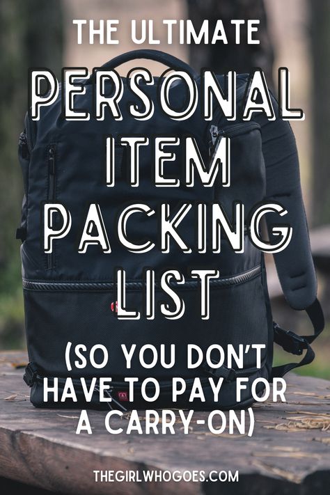 Don't want to pay to fly with a carry-on bag? Here are five tips for packing for a long weekend in a personal item bag, plus my personal item packing list. 5 Day Carry On Packing List, Travel Lists For Packing, Carry On Bag Packing List, How To Pack A Carry On For A Weekend, 3 Day Packing List Summer, What To Pack In Personal Bag On Plane, 3 Day Packing List Carry On, Plus Size Packing In A Carry On, Packing For A Week In A Carry On