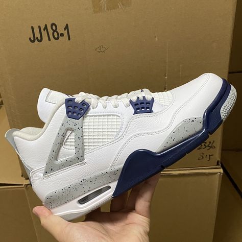 Mayshow.ru Air Jordan 4 Midnight Navy - DH6927-140 Jordan 4 Midnight Blue, Jordan 4 Midnight Navy Wallpaper, Navy Blue Jordans, Jordan 4 Retro Navy, Midnight Navy Blue Jordan 4, Jordan 4 White Midnight Navy, Air Jordan 4 Midnight Navy, Jordan 4 Midnight Navy, Jordans 4