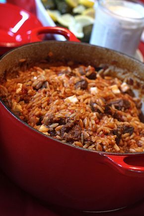 Youvetsi Recipe, Lamb Orzo, Lamb Braised, Cypriot Recipes, Cypriot Food, Greek Lamb, Greek Foods, Greek Dinners, Greek Cooking