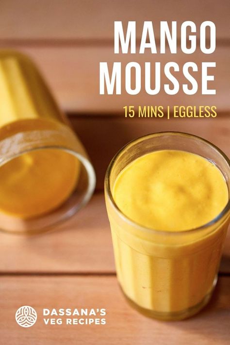 Mango Mousse Recipe, Honey Mousse, Tofu Dessert, Recipes Mango, Mango Desserts, Mango Kulfi, Fruit Desserts Easy, Beautiful Recipes, Mango Dessert Recipes