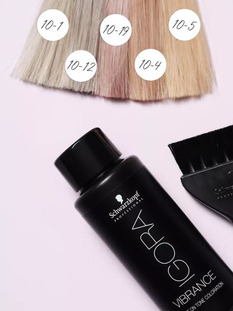 IGORA Vibrance® Level 10 Toners | Schwarzkopf Professional® Igora Vibrance Color Chart, Igora Vibrance Formula, Igora Vibrance Toner Formula, Schwarzkopf Toner Formulas, Schwarzkopf Toner, Igora Vibrance, Hair Formulas, Hair Color Swatches, Schwarzkopf Hair Color