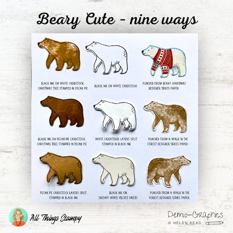 Beary Cute Stampin Up ideas Stampin Up Beary Cute Christmas Cards, Beary Cute Bundle Stampin Up Cards, Su Beary Cute, Stampin Up Beary Cute Cards, Stampin Up Beary Christmas, Stampin Up Beary Cute, Beary Christmas Stampin Up Cards, Beary Cute Stampin Up Cards, Polar Bear Christmas Cards