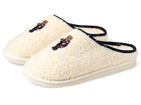 Shoes Cream, Bear Slippers, Comfortable Slippers, Cream Shoes, Presents For Men, Ralph Lauren Men, Womens Slippers, Me Too Shoes, Women's Shoes