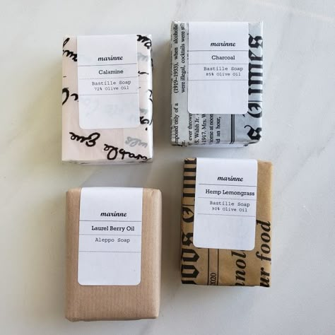 Almost zero waste, well i would say minimal waste. No plastic is used in the packaging of these natural Bastille soaps. Available on PUPPYSKIN.COM #bastilesoap #castilesoap #soappackaging #zerowaste #minimalwaste #cute #aromatherapy #oliveoilsoap No Plastic Packaging, Sustainable Soap Packaging, Soap Package Design, Eco Friendly Soap Packaging, Luxury Soap Packaging, Natural Soap Packaging, Soap Packaging Ideas, Bar Soap Packaging, Soap Packaging Diy