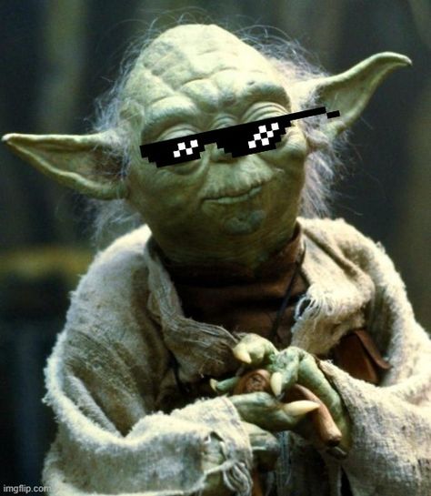 Star Wars Yoda Deal With It Sunglasses, Fear Leads To Anger, Obi One, Yoda Quotes, Yoda Meme, Meme Caption, Star Wars Yoda, Birthday Meme, Star Wars Humor