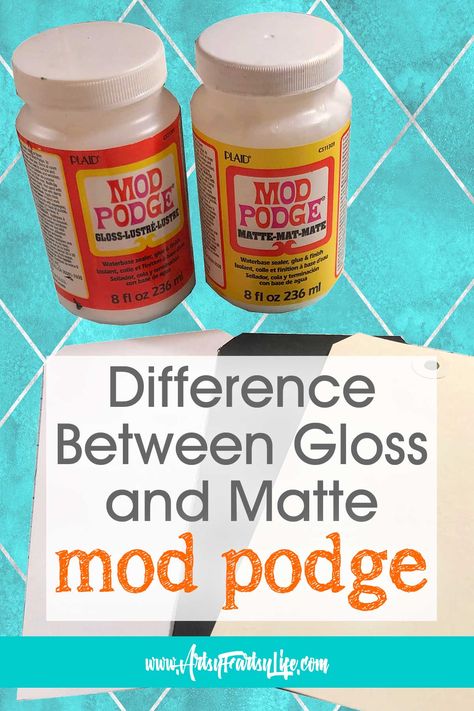 The Difference Between Matte and Gloss Mod Podge In Collage Art Mod Podge Crafts Pictures, Modge Podge Collage, Modge Podge Recipe, Modge Podge Crafts, Homemade Mod Podge Recipe, Modge Podge Glitter, Modge Podge Fabric, Modge Podge Projects, Mod Podge Pictures