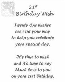 Happy 21st Birthday Wishes, Keepsake Gift Ideas, 21st Birthday Wishes, 21st Birthday Quotes, Birthday Verses For Cards, 21st Birthday Card, Birthday Verses, Bday Wishes, Birthday Card Messages