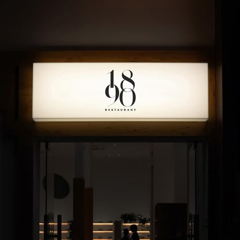 Early branding concept for 1890 restaurant ♥️ #branding #brandidentity #restaurantbranding #restaurantlogo #branddesign Restaurant Window Signage, Neon Signage Restaurant, Brass Signage, Brass Logo Signage, Brass Signage Letters, Branding Concept, Sign Board Design, Cafe Shop Design, Fish House