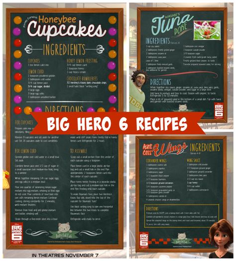 big hero 6 recipes. Thumbs up on Aunt Cass' wings Vet Party, Baymax Party, Baymax Birthday, Hollywood Food, Hero 6 Movie, Disney Themed Food, Disney Movie Night Dinner, Movie Night Dinner, Disney Inspired Food