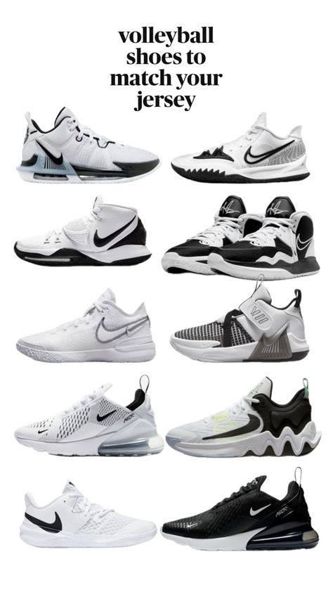 Nike Volleyball Shoes, Volleyball Sneakers, Best Volleyball Shoes, Volleyball Bag, Nike Volleyball, Volleyball Inspiration, Black Basketball Shoes, White Basketball Shoes, Trendy Shoes Sneakers