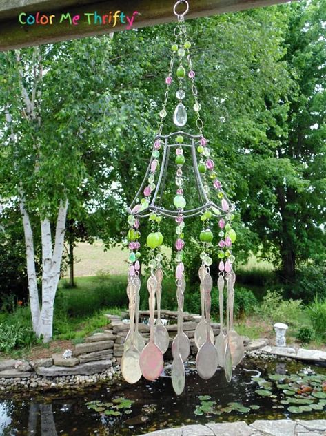 15 Beautiful Reasons Why You Should Remove Your Old Lampshades | Hometalk Button Lampshade, Geometric Lampshade, Wire Lampshade, Lampshade Frame, Wind Chimes Homemade, Summer Planter, Wind Chimes Craft, Antique Candle Sticks, Donation Box