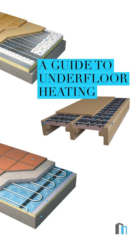 Electric Floor Heating System, Underfloor Heating Flooring, Radiant Floor Heating Diy, Heated Bathroom Floors, In Floor Heating, Heated Bathroom Floor, Underfloor Insulation, Heated Flooring, Different Floors