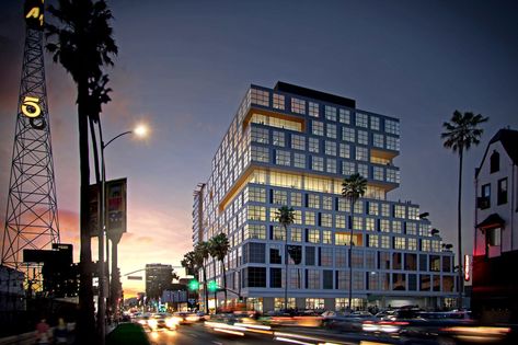 Netflix signs big lease for Hollywood office tower being built on Sunset Boulevard Netflix Office, Sunset Blvd, Sunset Boulevard, Office Tower, Rock Of Ages, Office Buildings, Office Building, In Hollywood, Under Construction