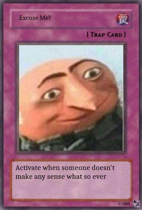 Trap Card, Funny Yugioh Cards, Denki Kaminari, Yugioh Cards, Excuse Me, Cute Memes, X Reader, When Someone, Sense