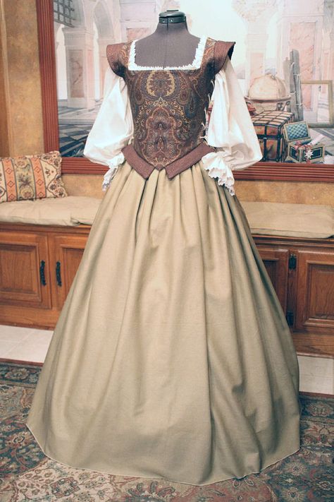 Custom Sized Renaissance Elizabethan Bodice and by fairefinery Elizabethan Bodice, Faire Finery, Elizabethan Costume, Medieval Dresses, Century Dress, Fantasy Gowns, Medieval Dress, Fantasy Dress, Historical Dresses