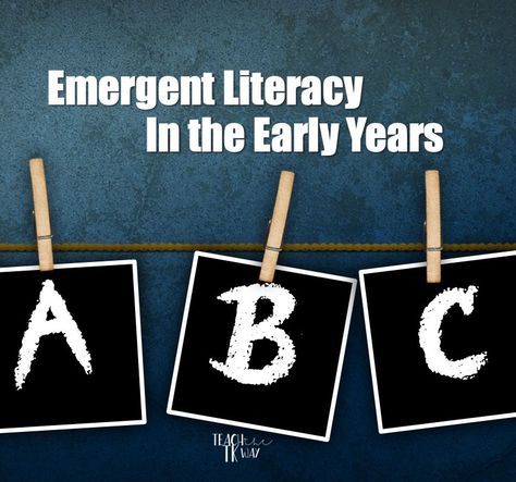 emergent-Literacy-cover Emergent Literacy Activities, Concepts Of Print, Emergent Literacy, Writing Forms, Early Years Classroom, Environmental Print, Early Reading Skills, Phonemic Awareness Activities, Problem Statement