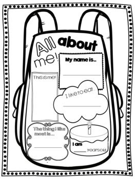 Back to school activity - All about me poster, All About Me Preschool Theme Crafts, All About Me Crafts For Toddlers, All About Me Template, About Me Craft, All About Me Preschool Theme, About Me Poster, Me Preschool Theme, All About Me Crafts, Daycare Curriculum