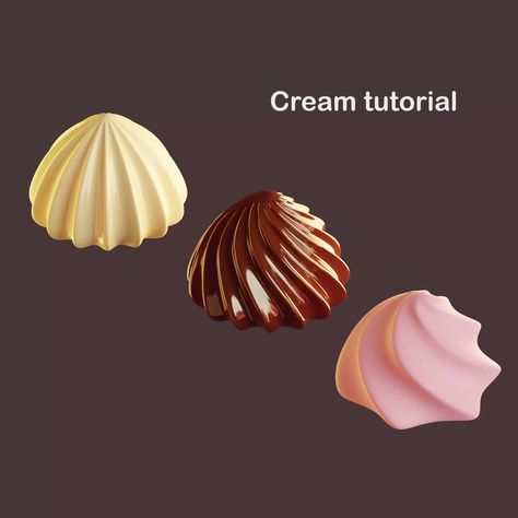 “My tutorial on how i made my very simple cream! ✨ #blender3d #b3d #tutorial #cream” Blender Toon Shader, Blender Desserts, Blender 3d Inspiration, Blender Projects, Blender Character, Blender Character Modeling, Cloud Tutorial, 3d Inspiration, Blender Tutorial