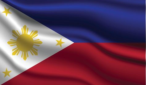 Philippines Realistic Modern Flag Design Philippine Flag Aesthetic, Phillipines Flag Aesthetic, Flag Philippines, Flag Of The Philippines, Philippines Flag, Digital Backdrops, Flag Design, The Philippines, Philippines