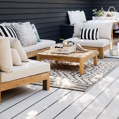 freedom Australia on Instagram: “⚡️Flashback to @threebirdsrenovations ultimate alfresco oasis for living and lounging. Featuring our classic coastal-inspired Cannes sofa …” Outdoor Furniture Ideas Backyards, Ideas Terraza, Three Birds Renovations, Three Birds, Outdoor Patio Decor, Wooden Furniture, Outdoor Rooms, Outdoor Lounge, Outdoor Design